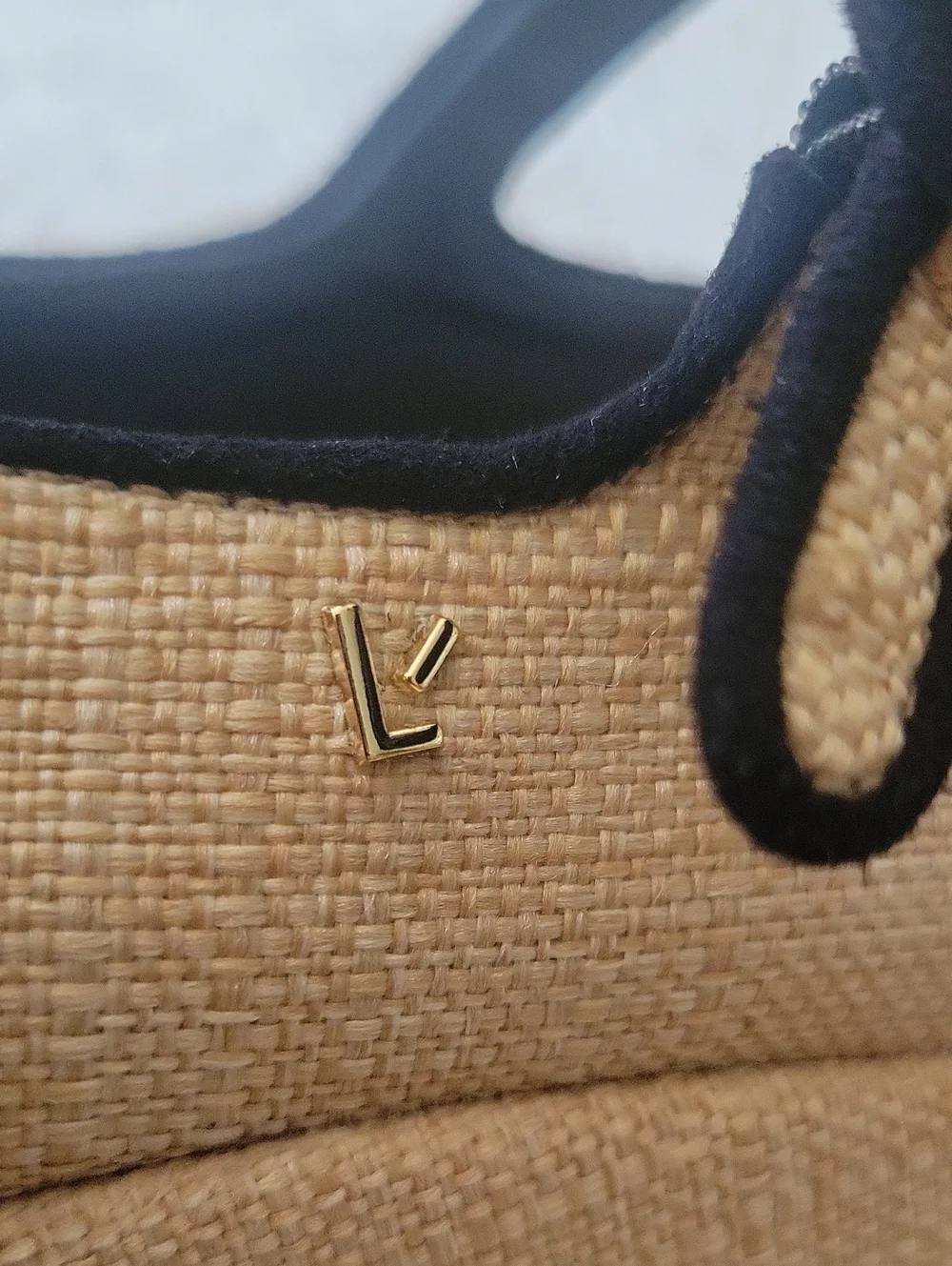 Anthropologie Larroudé Blair Flatform Maryjanes Platform Shoe Raffia Leather 7.5